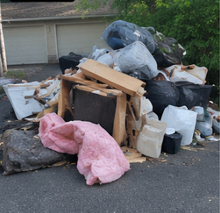 Driveway haul-away, full to empty
